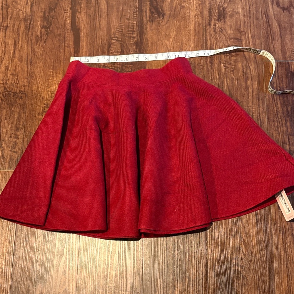 Chic Red Skater Skirt NWT